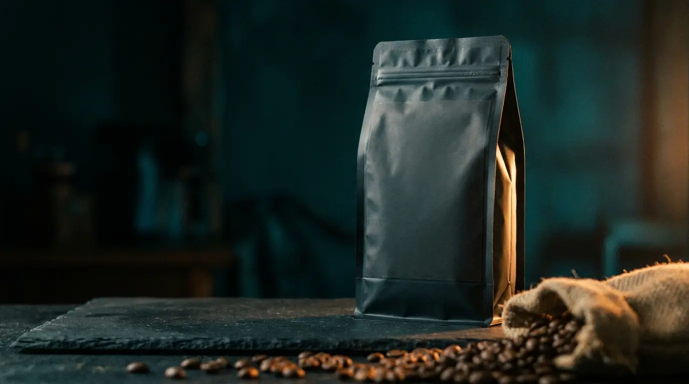 Ein Kaffeebeutel ohne Markenaufdruck, Private Label